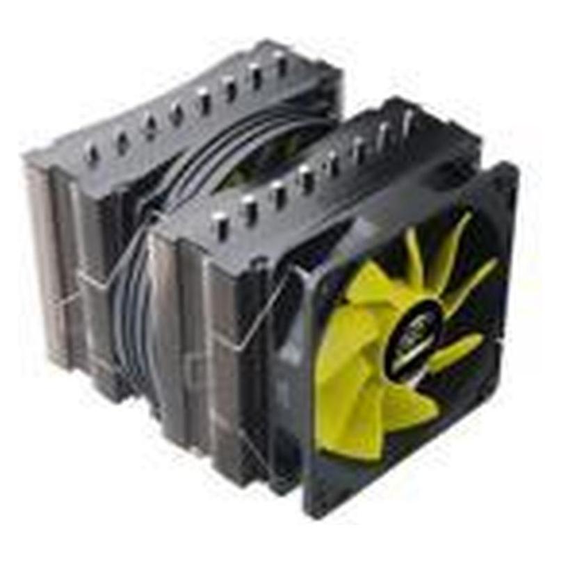 Akasa Venom Medusa, 8 heatpipes, dual Viper S-FLOW 14cm fans, twin tower heatsink (163 mm) (AK-CC4010HP01)