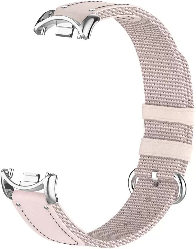 INF Aprikosenfarbenes Armband kompatibel mit Xiaomi Band 10/9/8 - Nylon-Canvas-Design