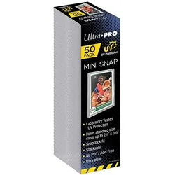 Ultra Pro MINI SNAP UV Bustina Rigida Trasparente 50pz