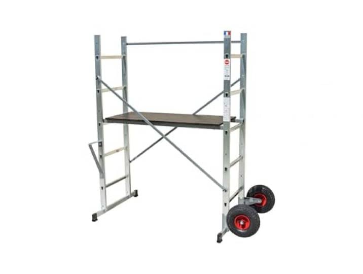 Echafaudage roulant de jardin tout terrain 0\,9m/2\,9m en aluminium Hailo HobbyStep H3 Jardin