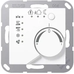 JUNG Raumtemperaturregler UP AS/A KNX aws glz A2178WW, Thermostat, Weiss