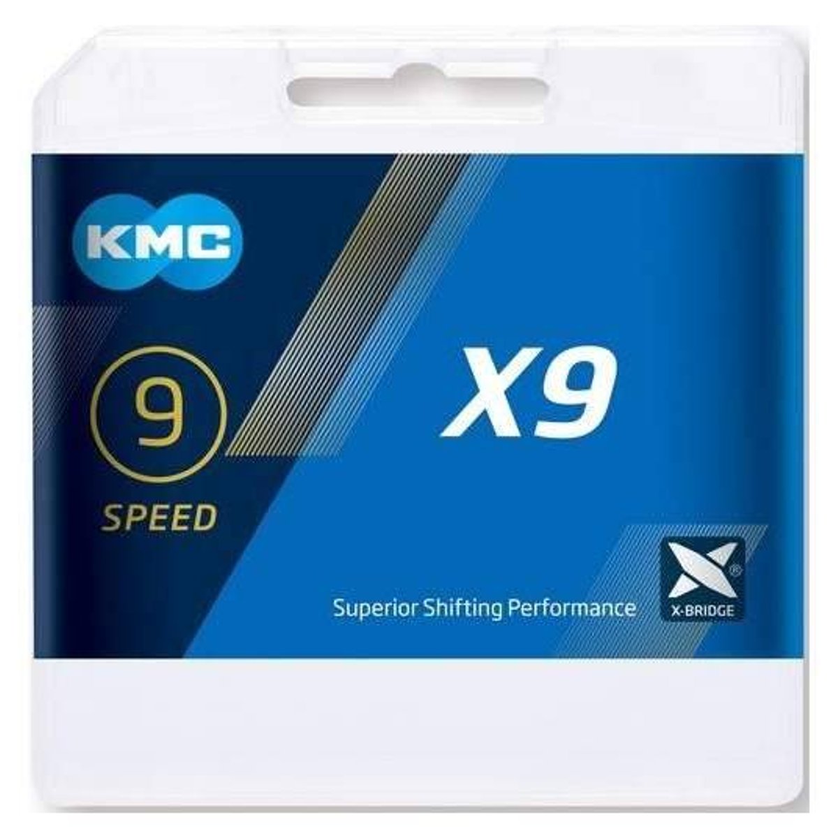 Cadeia KMC x9 Ligações 9v Cinzento Unisex