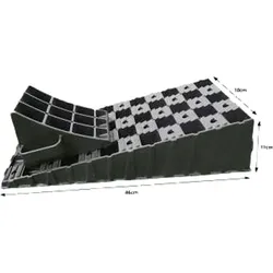 Milenco Stufenloser Auffahrkeil mit Parkstopper