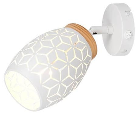 TRIO Bidar Wandlamp Wit E14
