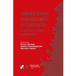 Certification and Security in E-Services, Fachbücher