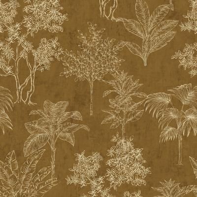 Galerie Wallcoverings Zen Collection Floating Foliage Metallic Sheen Finish Non-woven Wallpaper Roll