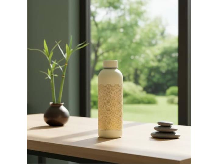Bouteille isotherme 500ml - Motifs Japonais (Seigaiha Nami)