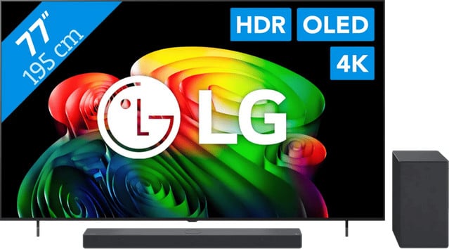 LG OLED 77 inch B6 (2026) met LG DSC9S
