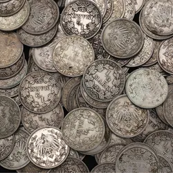 Silbermünze 100 x 1/2 Mark 1875-1919 "Diverse" Investmentpaket (Deutschland)