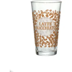 Latte Macchiato Glas HAPPY (BHT 9x15x9 cm) - BHT 9x15x9 cm
