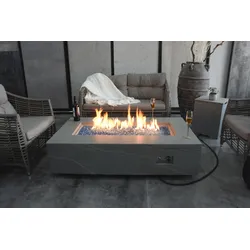 Gardenforma Gas Feuerstelle Colorado Sandstein-Optik grau