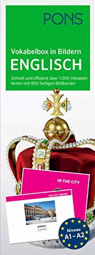 PONS Vokabelbox in Bildern Englisch: Schnell und effizient über 1.000 Vokabeln lernen mit 800 farbigen Bildkarten - Preis vom 13.10.2026 19:28:25 h