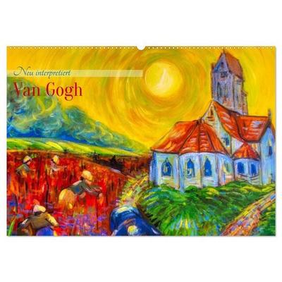 Van Gogh - neu interpretiert (Wandkalender 2027 DIN A2 quer), CALVENDO Monatskalender