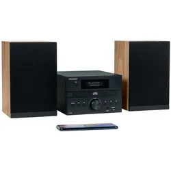 Thomson MIC123DABBT (Bluetooth, CD Player), Stereoanlage, Mehrfarbig, Schwarz