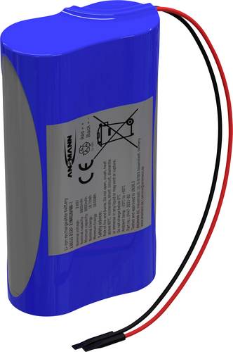 Ansmann 2S1P Akkupack 2x 18650 Kabel Li-Ion 7.2V 2600mAh Akkupack 2x Li-Ion 7.2V 2600 mAh