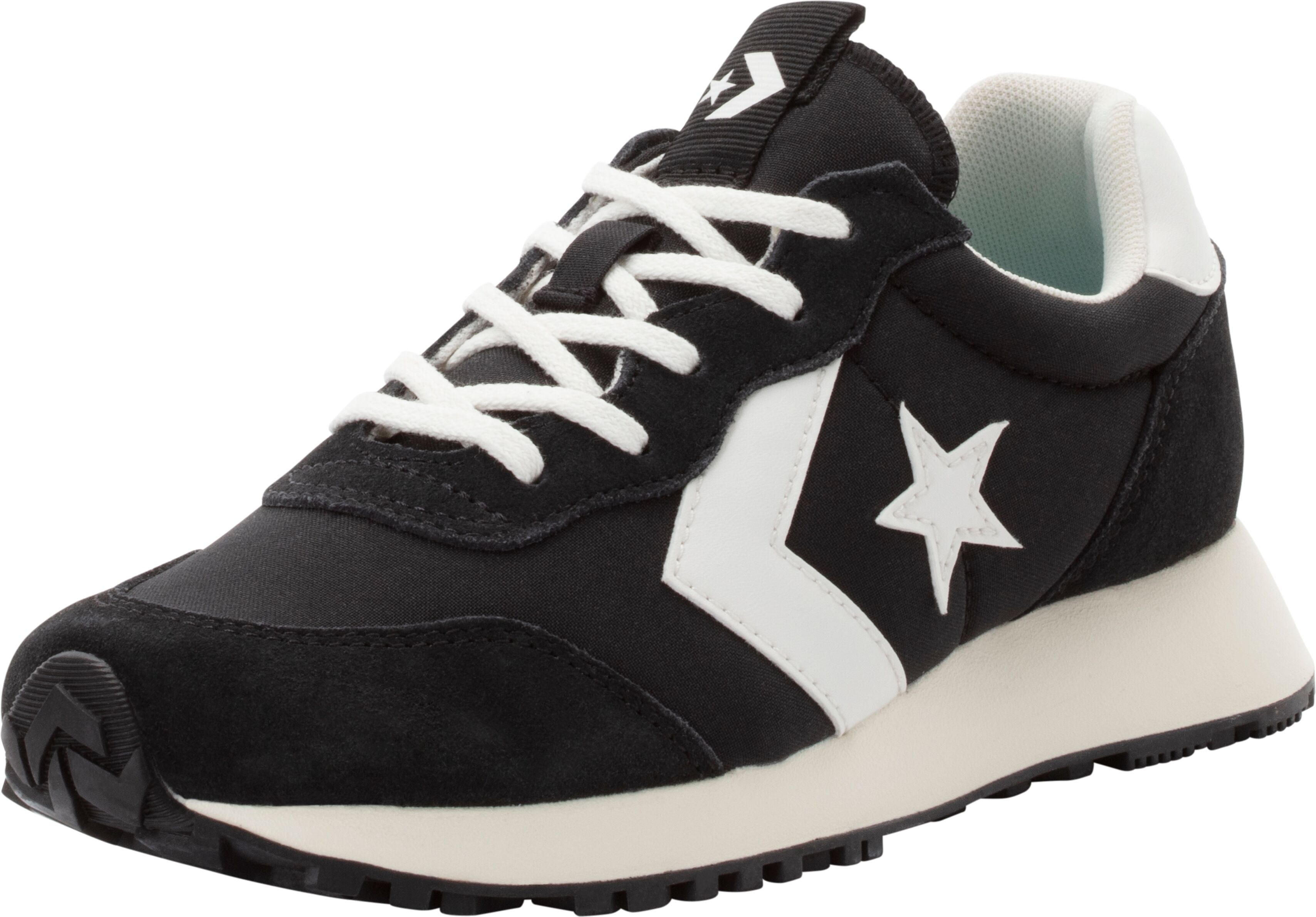Sneaker CONVERSE "CONVERSE OMEGA TRAINER", Kinder, Gr. 38, weiß (schwarz, vintage weiß, egret), Leder, Schuhe Sneaker