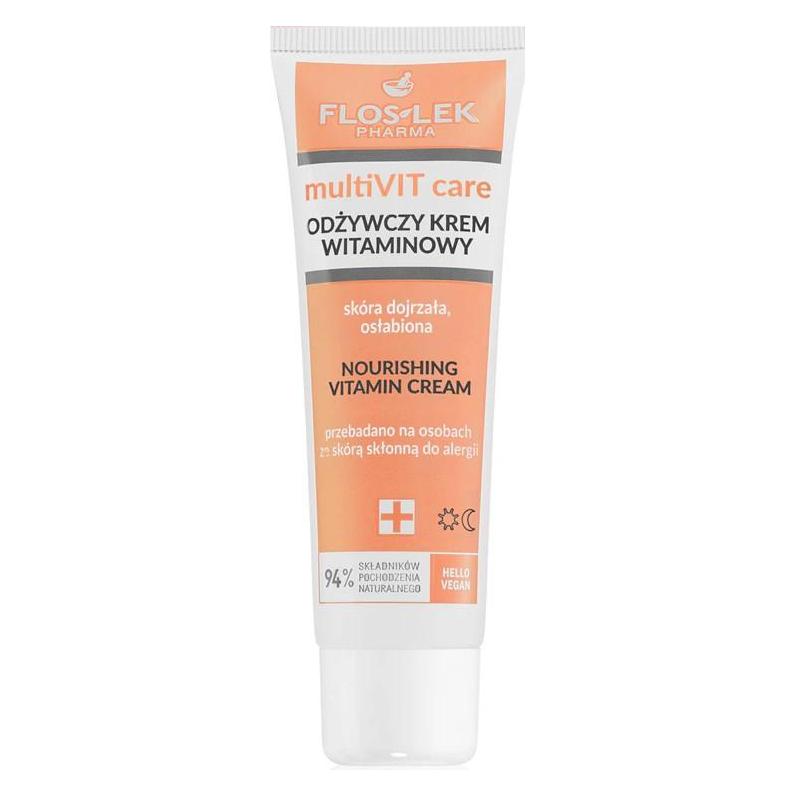 FlosLek Pharma Multivit Care Nährende Creme für reife und geschwächte Haut mit Vitaminen 50 Ml (50 ml, Gesichtswasser) (44685514)