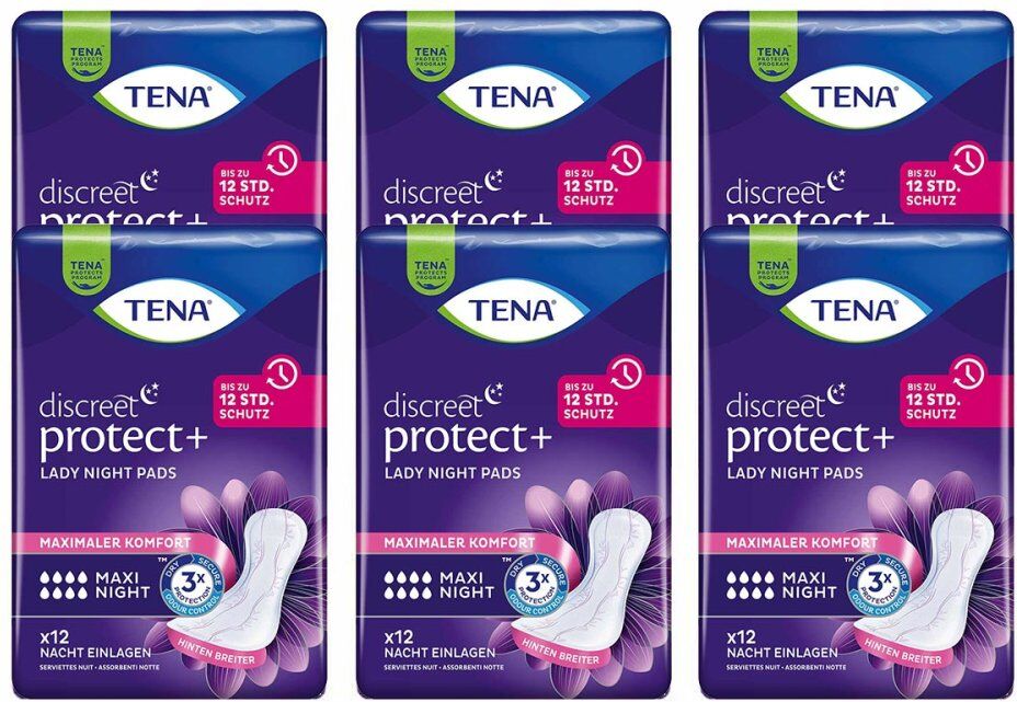 Tena Lady Discreet Einlagen maxi night 6x12stk
