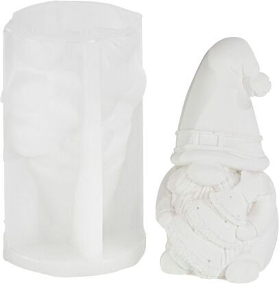buttinette Silikon Gießform "Wichtel mit Baum"
