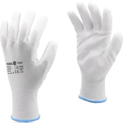 TRIZERATOP Arbeitshandschuhe Polyester/PU weiß