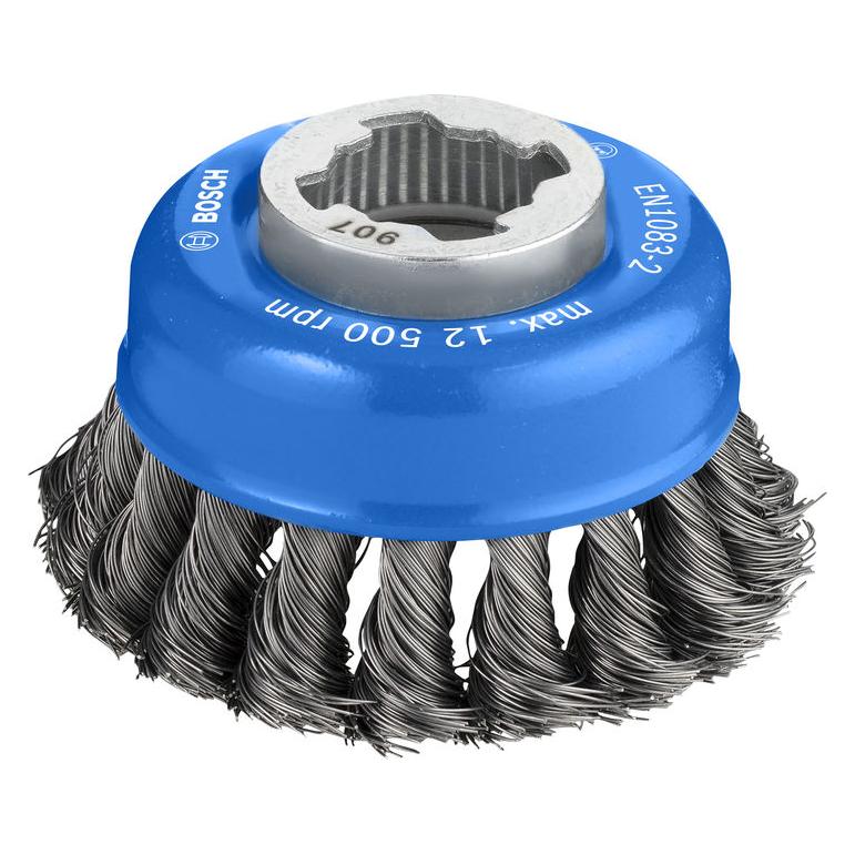 Bosch Professional Zubehör PRO Metal heavy X-Lock Topfbürste, 75 x 0,35 mm (2608620726)