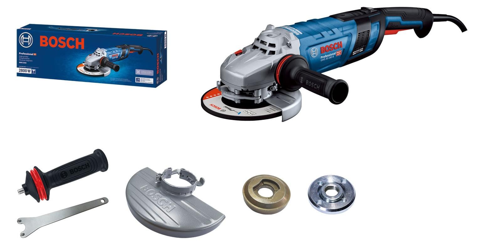 Bosch GWS 30-180 PB Professional Schuurschijf blauw/zwart 2.800 Watt