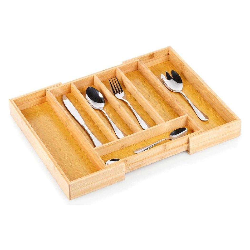 Vilde Einsatz für Schubladen - Bambus, ausziehbar, 28-45 cm (64573177)