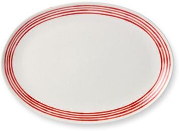 "Certified International Dockside Red Oval Platter 16 x 12 - 16.00""L x 12.00""W x 1.25""H"