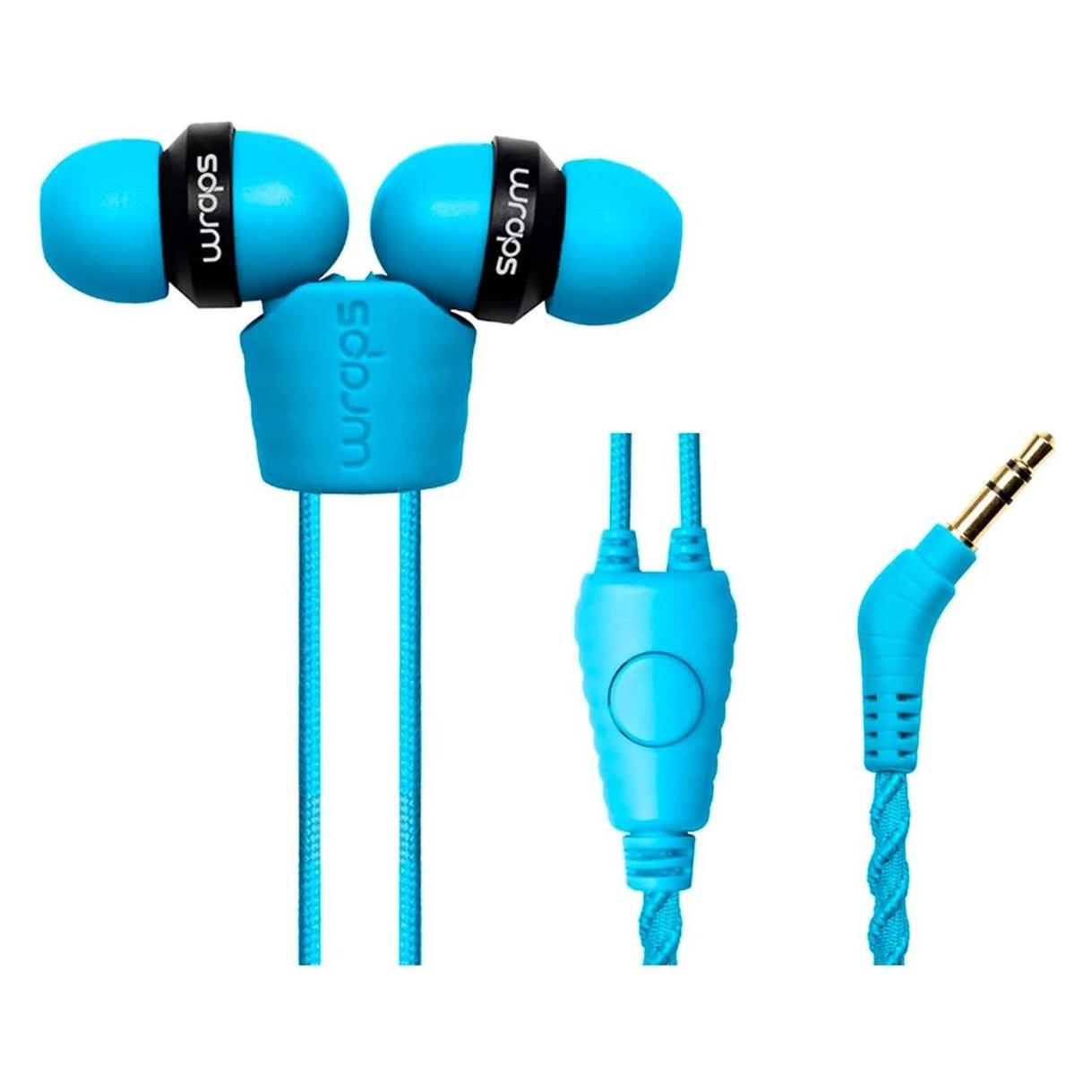 Wraps Kopfhörer Talk Line, Stoff, One Button Mic. (Kabelgebunden) (WRAPSCBLU-V15M Talk Line lagoo)