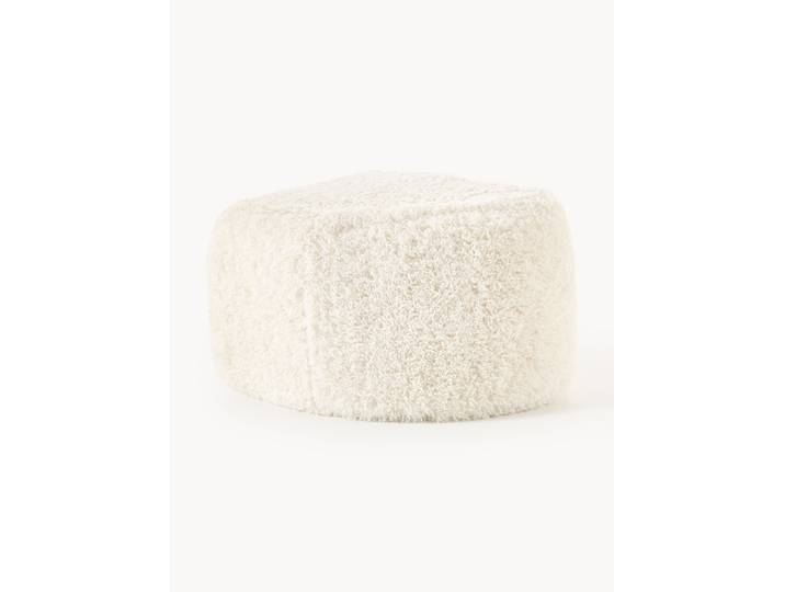 Pouf ovale en peluche Wolke
