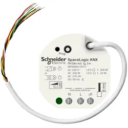 Schneider Electric MTN6003-0013 SpaceLogic KNX Universal Dimmaktor UP mit 3 Binäreingängen MTN60030013