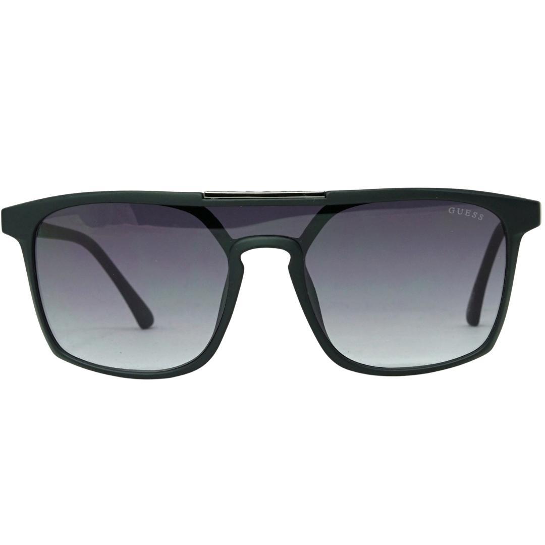 Guess Shield Unisex Mat Zwart Smoke Grijs Gradiënt GF5089