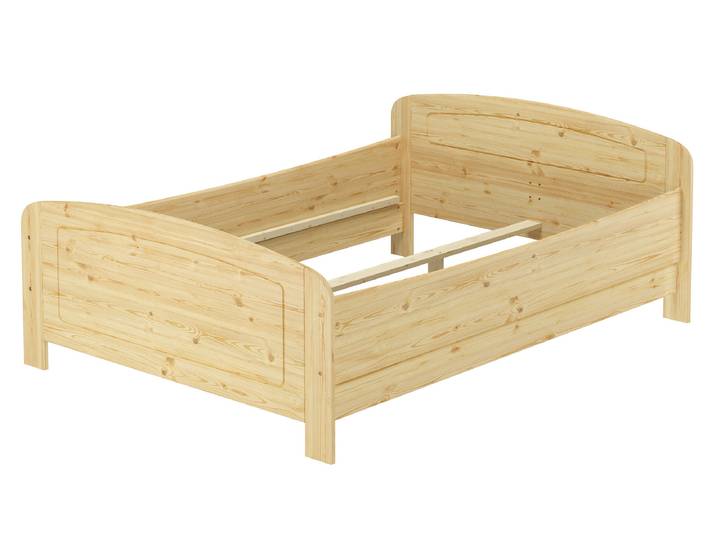 Holzbett 140 x 200 cm Seniorenbett Doppelbett Kiefer Massiv