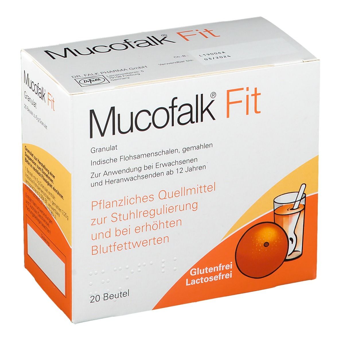 Mucofalk Fit Gran.z.Herst.e.Susp.z.Einn.Beutel 20 St Granulat zur Herstellung einer Susp. zum Einnehmen
