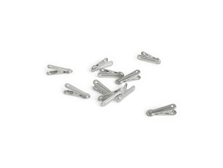 HAY Outdoor Market wasknijper Zilver, 10-pack