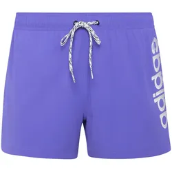 adidas Logo Stretchy Knit 3" Badeshorts Herren KG0240 - tent green/white S
