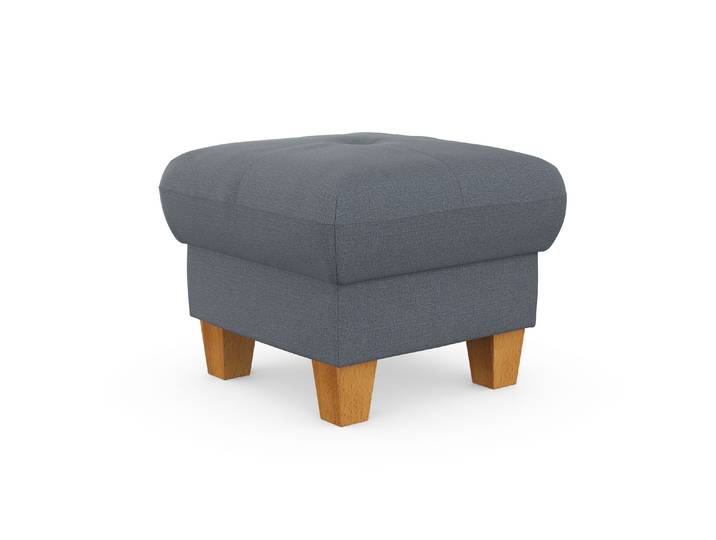 Polsterhocker GOODPRODUCT Lindgren , blau (hellblau), B:61cm H:46cm T:61cm, 100% Polyester, Hocker, Polsterhocker, mit Stauraum