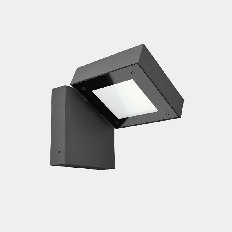 LEDS C4 Modis Opal Single LED-wandlamp, 13,2W, Urban Grey, Casambi