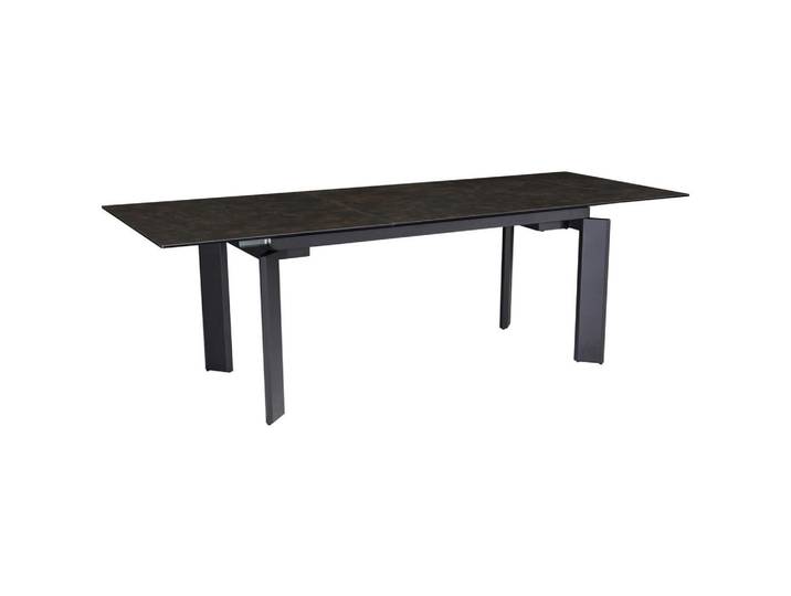 Mid.you Esstisch, Schwarz, Keramik, rechteckig, eckig, 95x77x180 cm, ausziehbar, Esszimmer, Tische, Esstische, Esstische ausziehbar