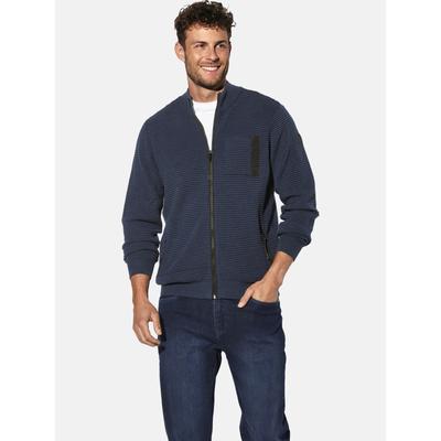 Strickjacke BABISTA "Strickjacke RELAN", Herren, Gr. L, blau, Obermaterial: 100% Baumwolle CO., Strickjacken Strickjacke
