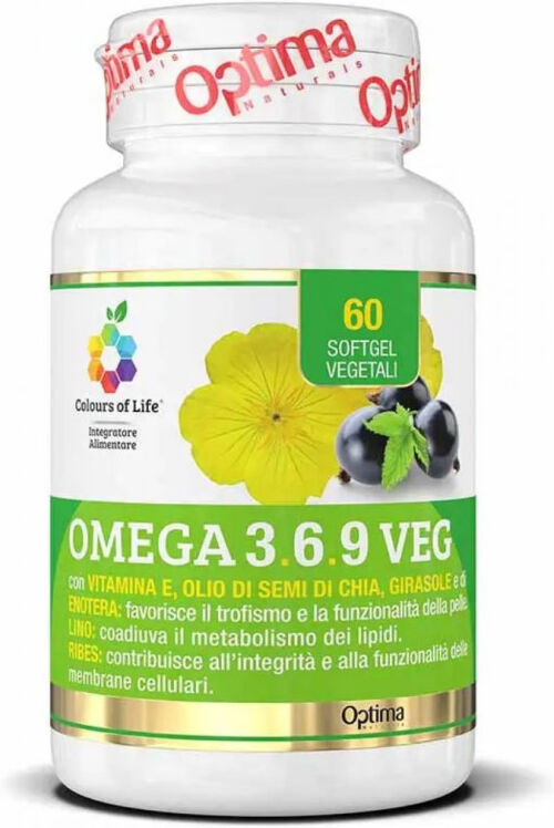 Optima Naturals Colours Of Life Omega 3-6-9 60 Soft Gel