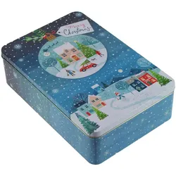 Gawol Gebäckdose Winterlandschaft - blau|weiß