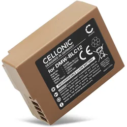 Cellonic Akku für Panasonic Lumix DMC-FZ300, DMC-FZ1000, DC-FZ1000 II, DMC-G81 (Kamera Akku), Kamera Stromversorgung, Schwarz