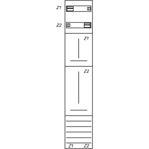 Eaton Zählerfeld, 1-feldrig, vorbereitet, Version Z19A0574 229067
