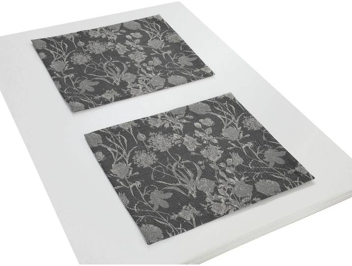 Platzset ADAM Flower Cuvée Gr. 1, grün (olivgrün), B:30cm L:40cm, Obermaterial: 100% Baumwolle, Platzsets, Platzset