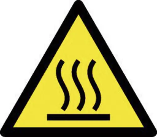 Warnschild Warnung vor heißer Oberfläche 10St.