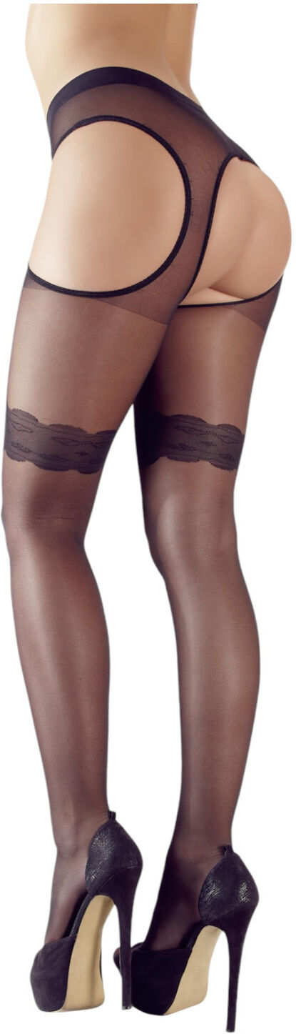 Cottelli - Wavy Black Sexy Stockings