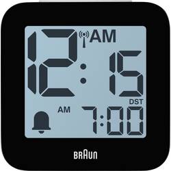 Braun 60076 Elektronik Wecker Weiß Großes Display