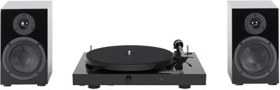 Pro-Ject Juke Box E1 HiFi Set black Schwarz hochglanz