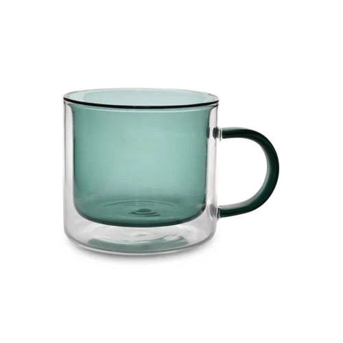ONA dubbelwandige theemok Liv groen 270 ml (set van 2)